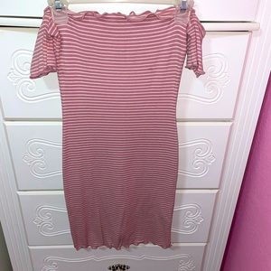 Pink stripped dress
